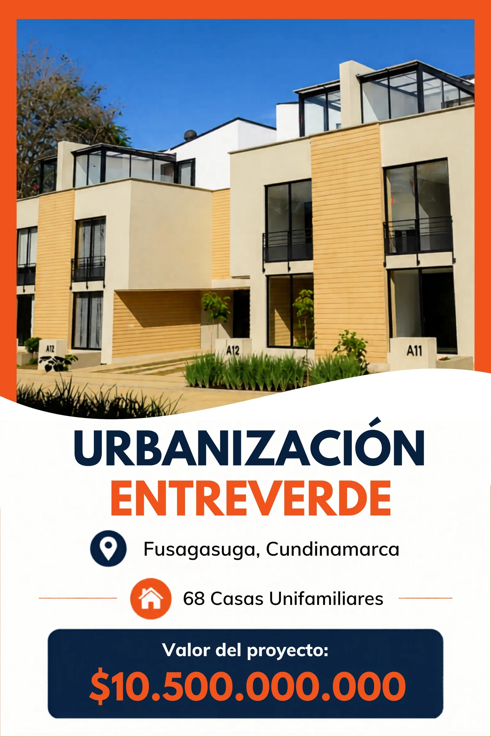 Fachada residencial terminada